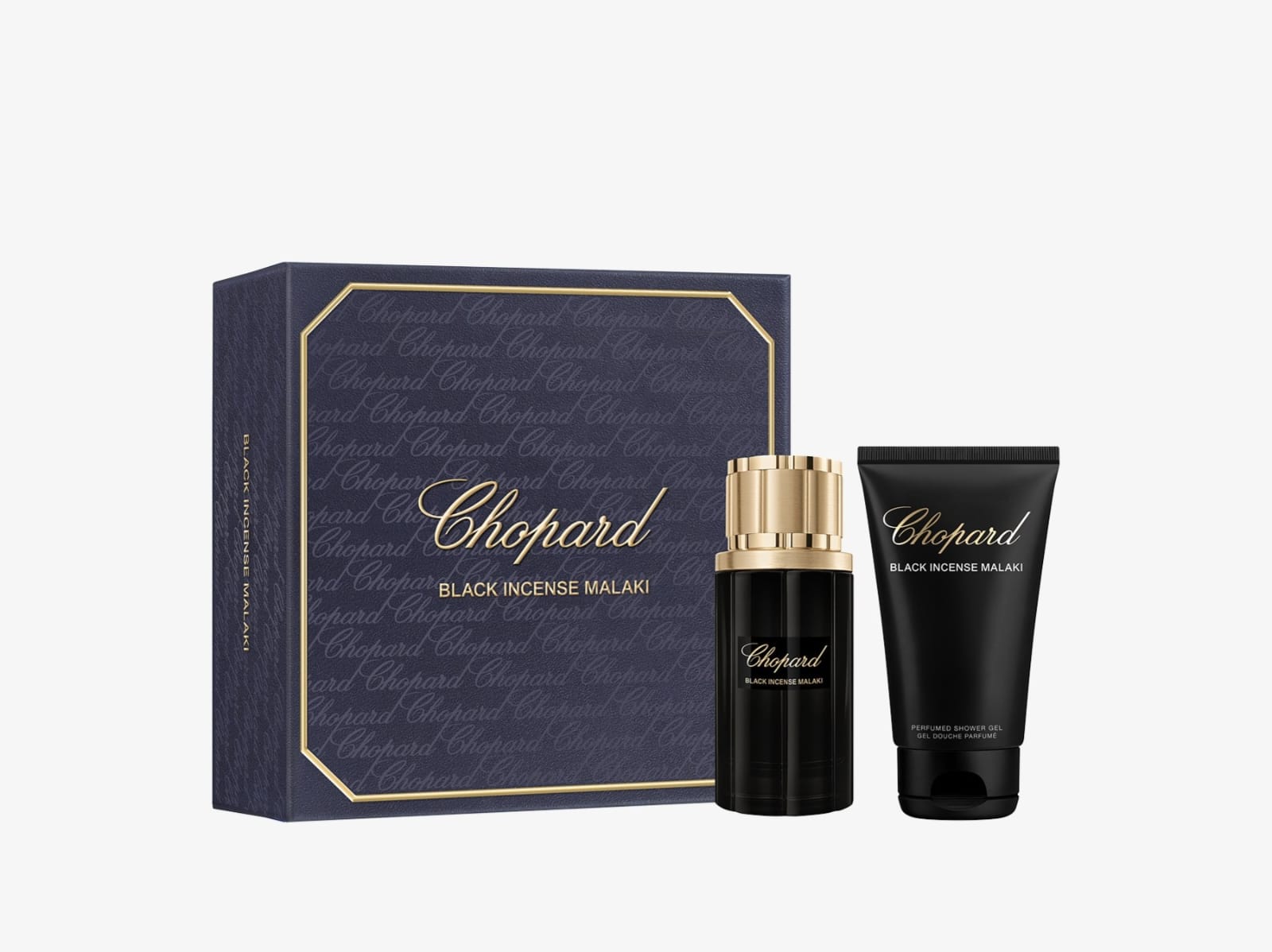 Chopard Black Incense Malaki Gift Set – Perfume 80 ML + Shower Gel 150 ML